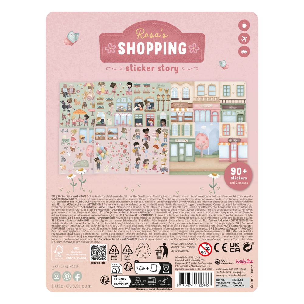 Sticker Set - Rosa's Shopping