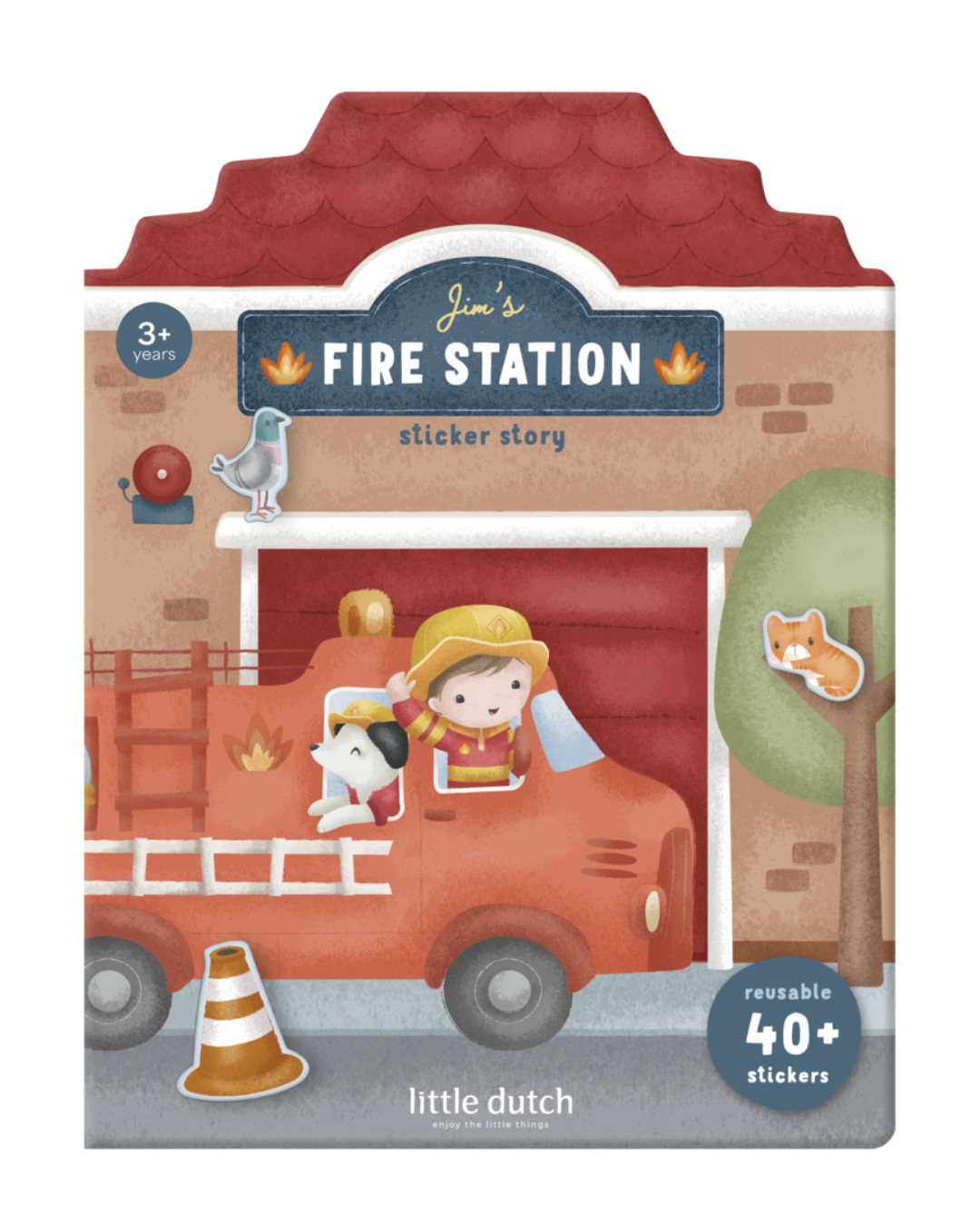 Reusable Stickers Set - Fire Station