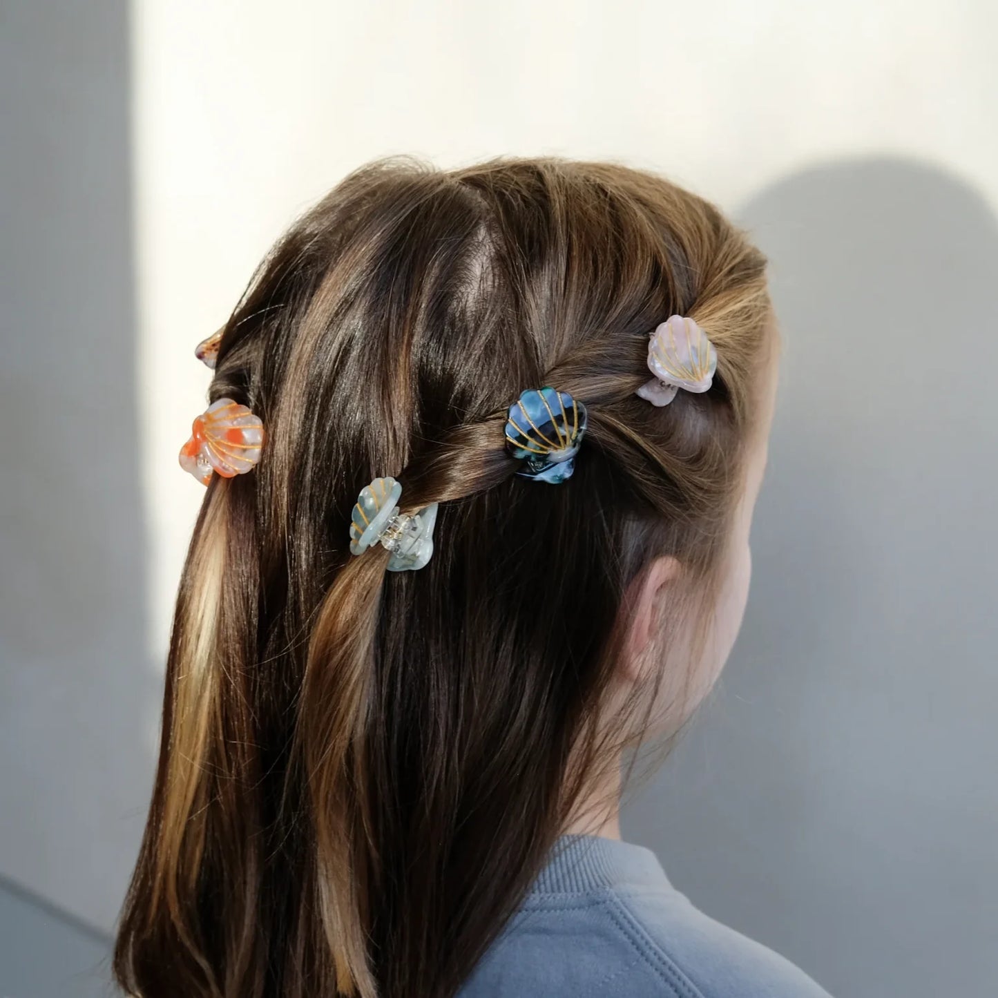 Mini Shell Acetate Hair Clips