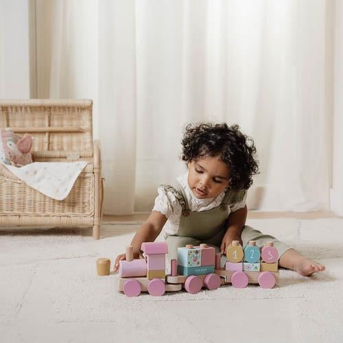 Stacking Train Tractor | Pink