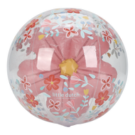 Beach Ball 3D Figure Pink Flowers