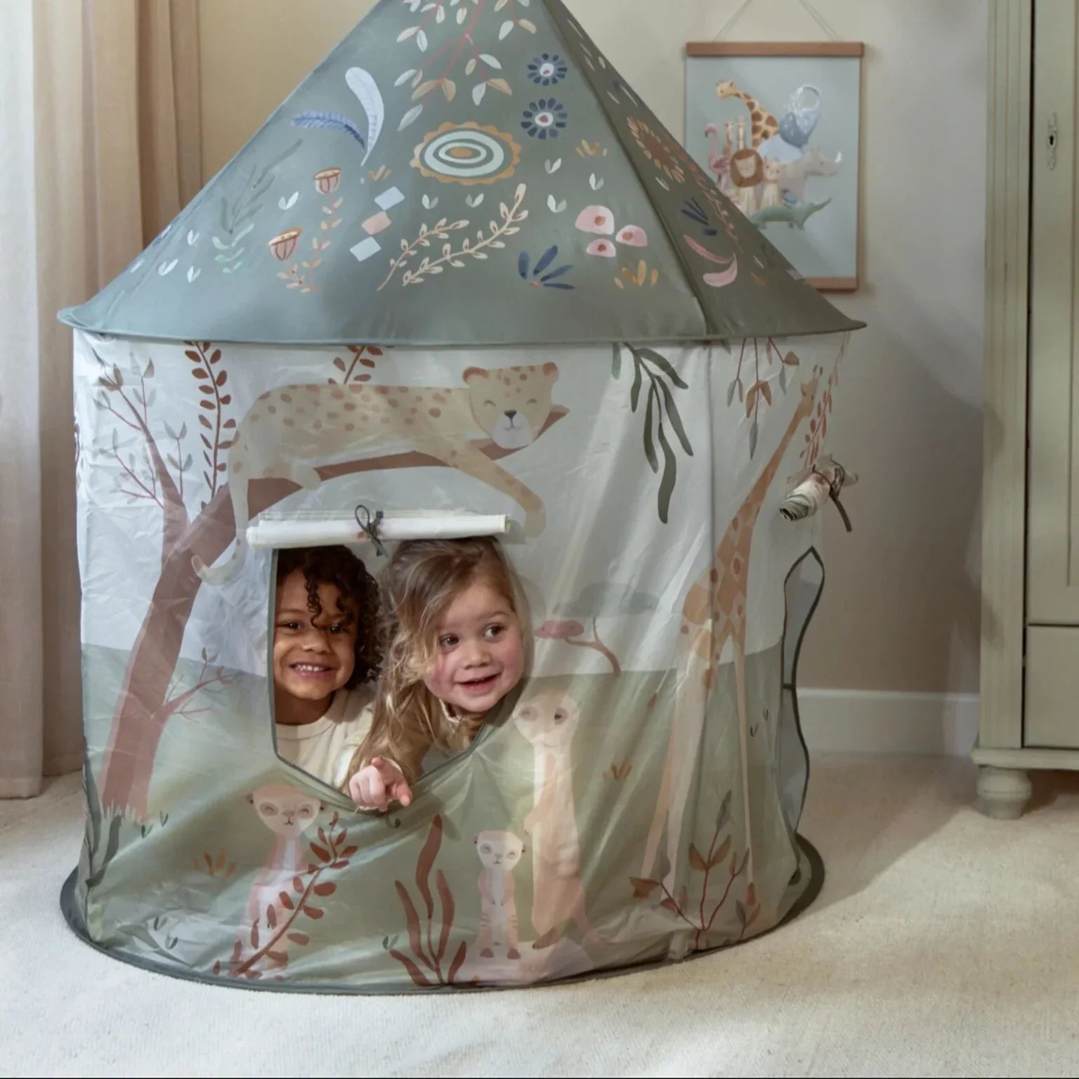 Safari Tent with Play Tunnel