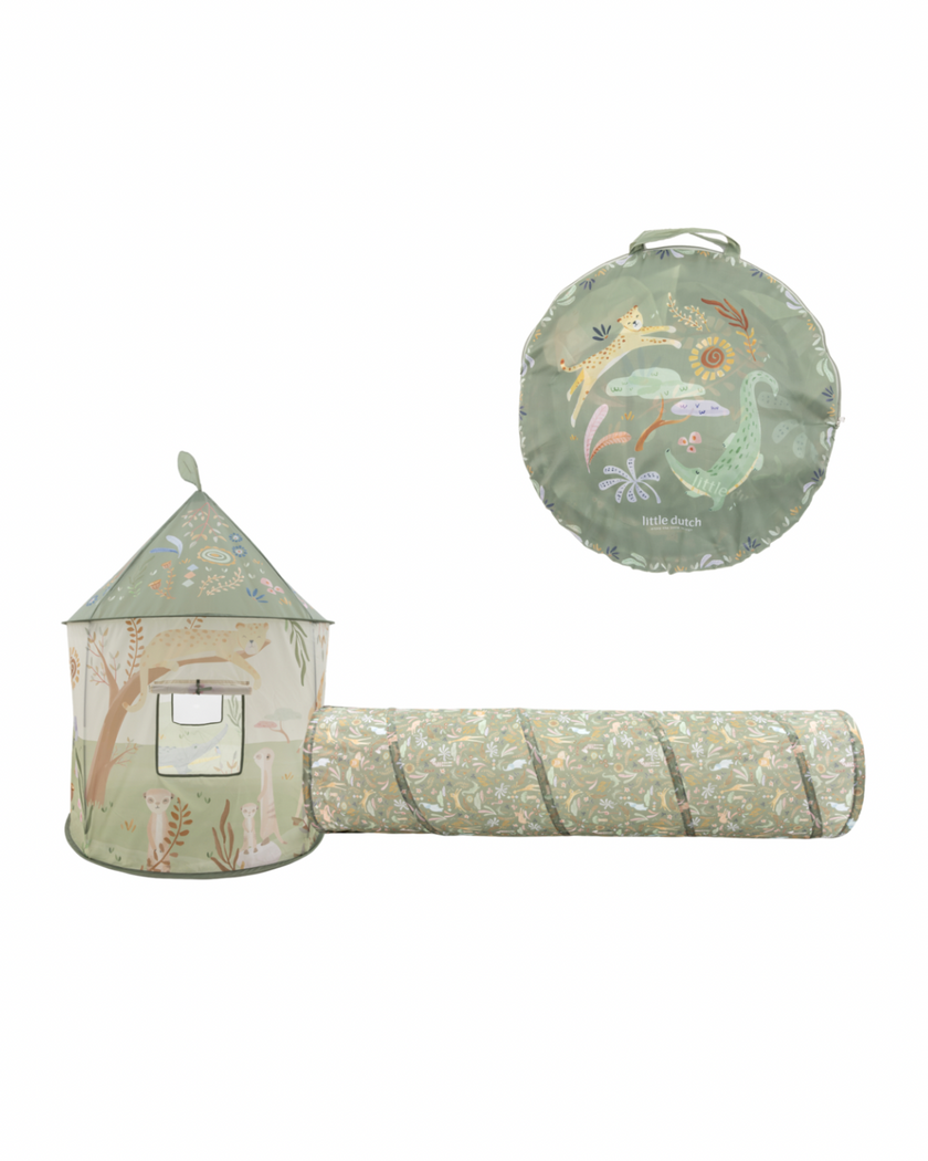 Safari Tent with Play Tunnel