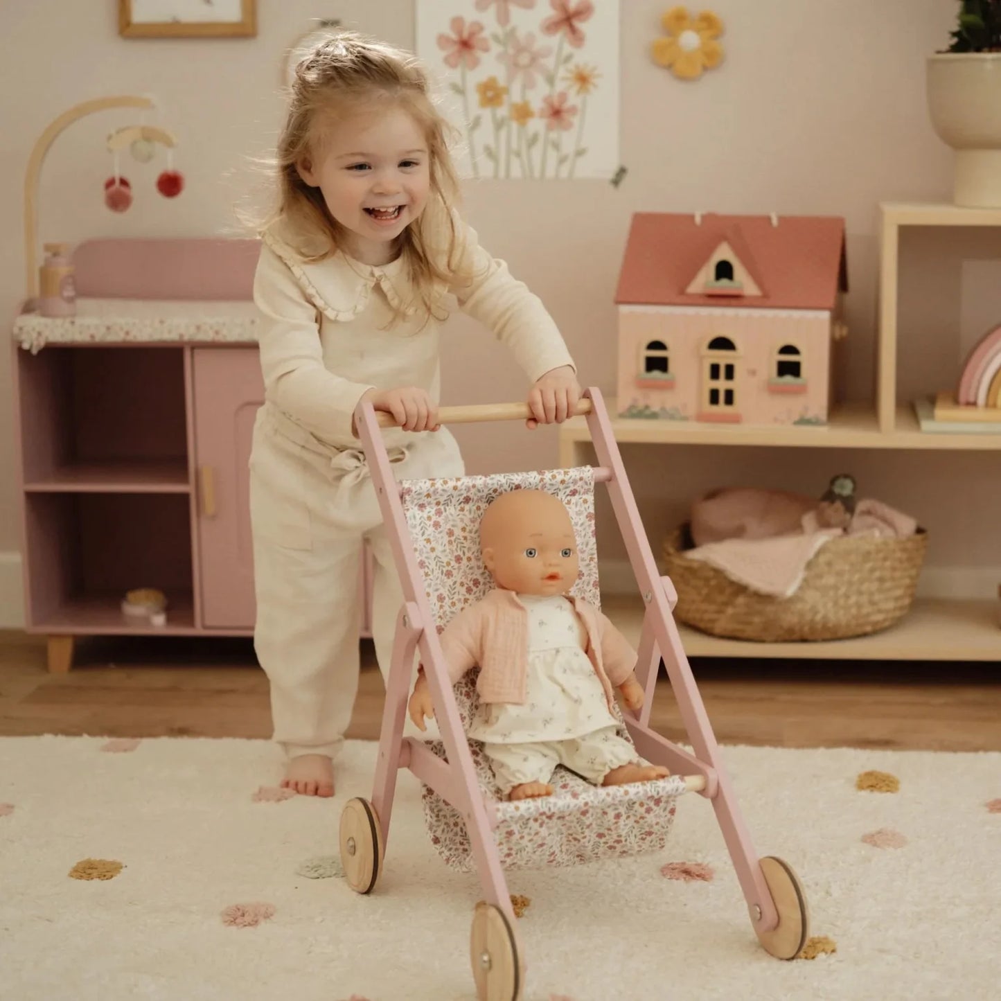 Doll Stroller | Soft Pink NEW