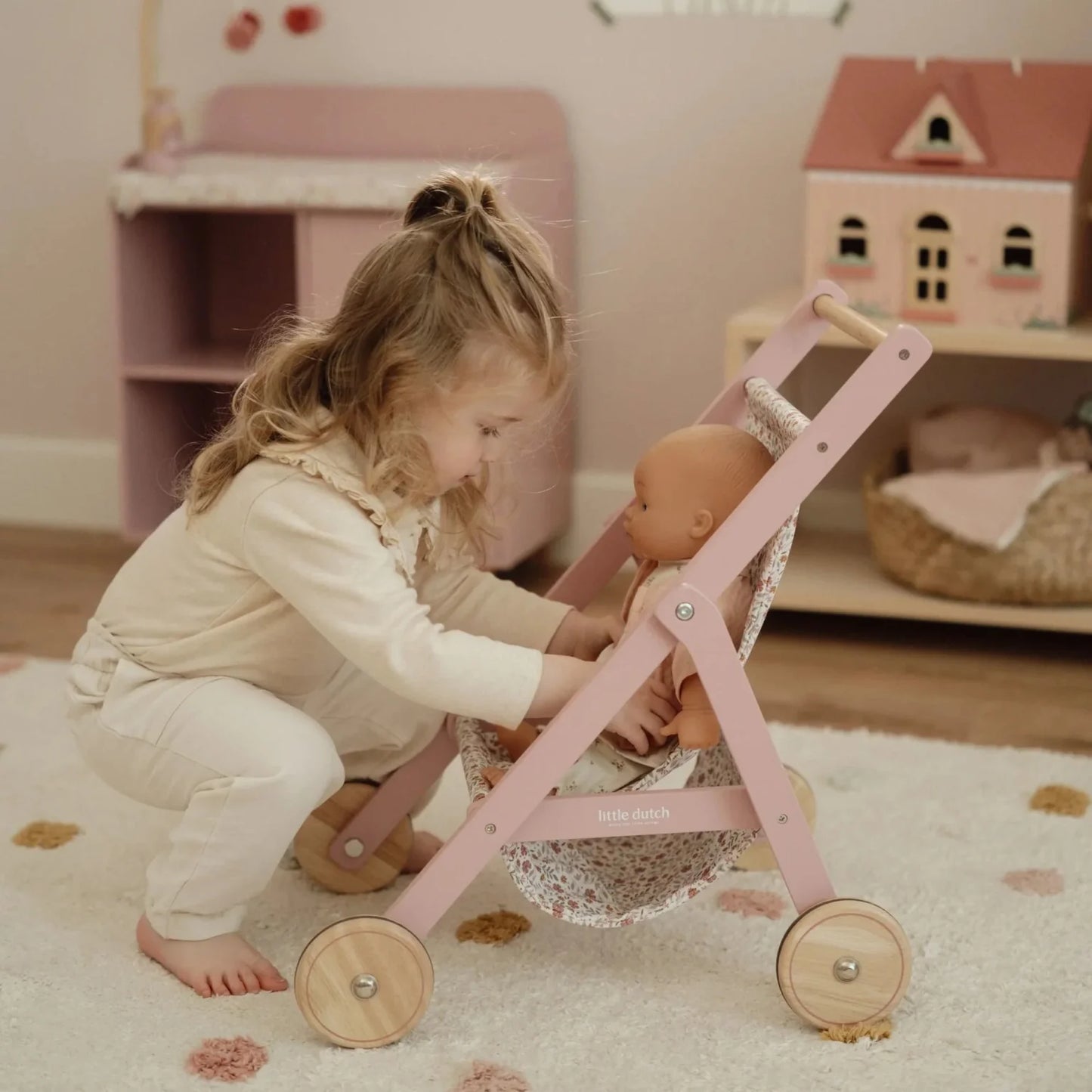 Doll Stroller | Soft Pink NEW