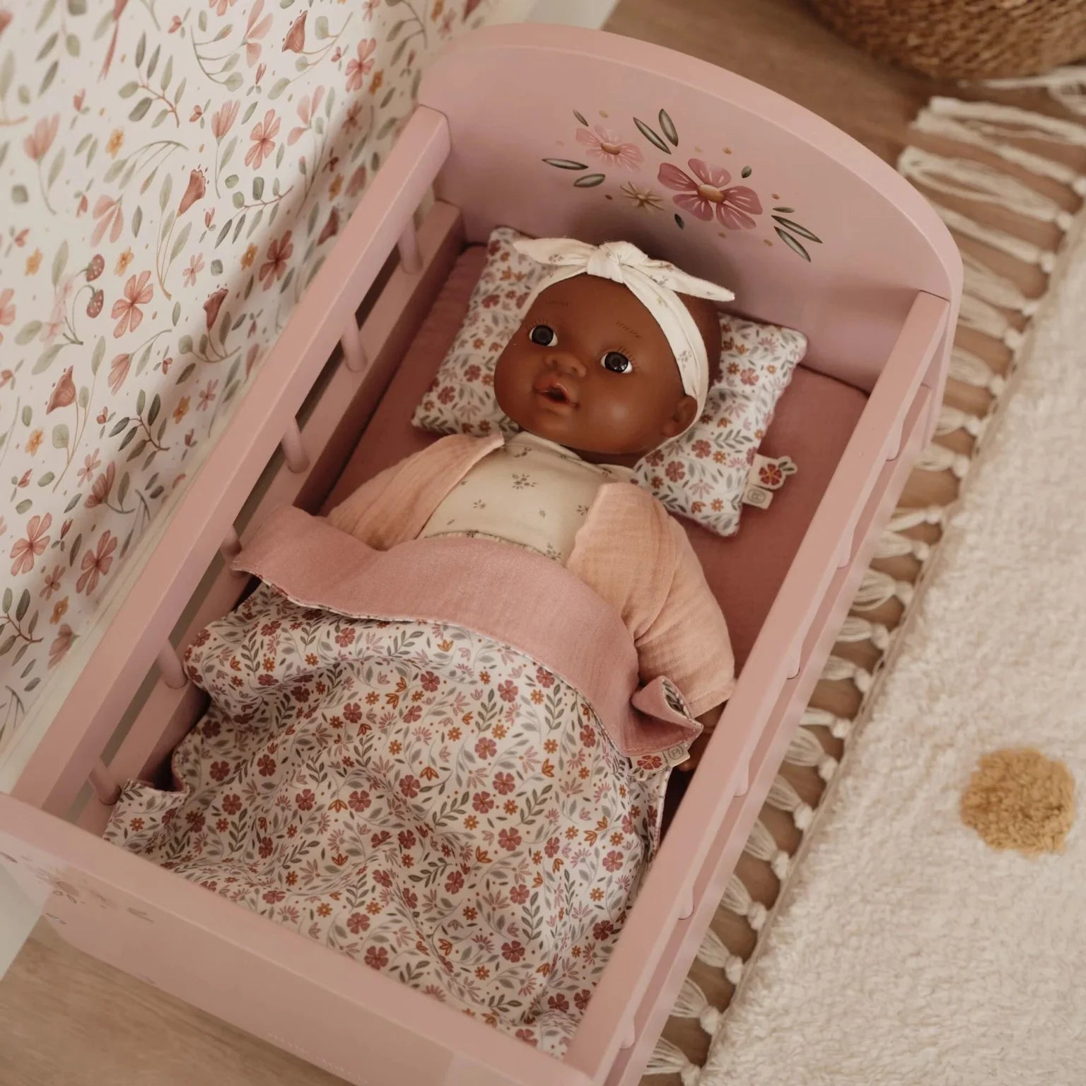 Wooden Doll Bed NEW
