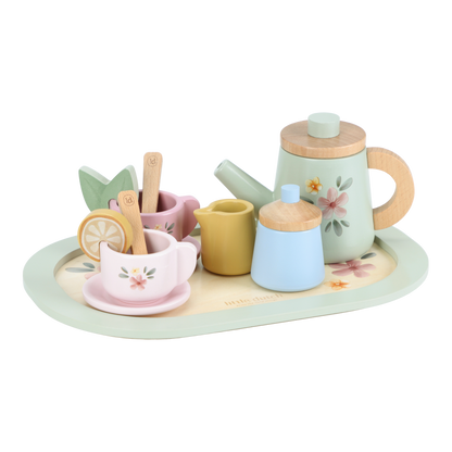 Wooden Tea Service Set NEW