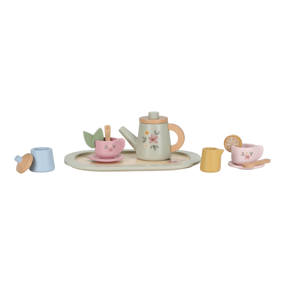 Wooden Tea Service Set NEW