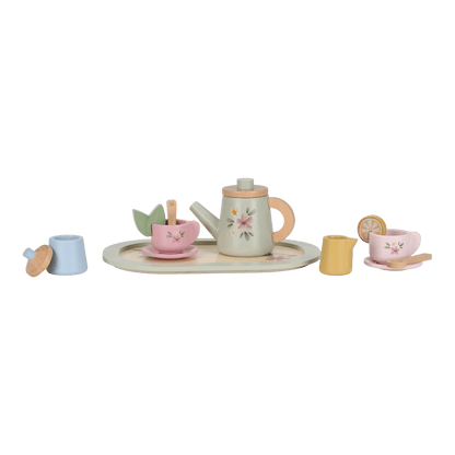 Wooden Tea Service Set NEW