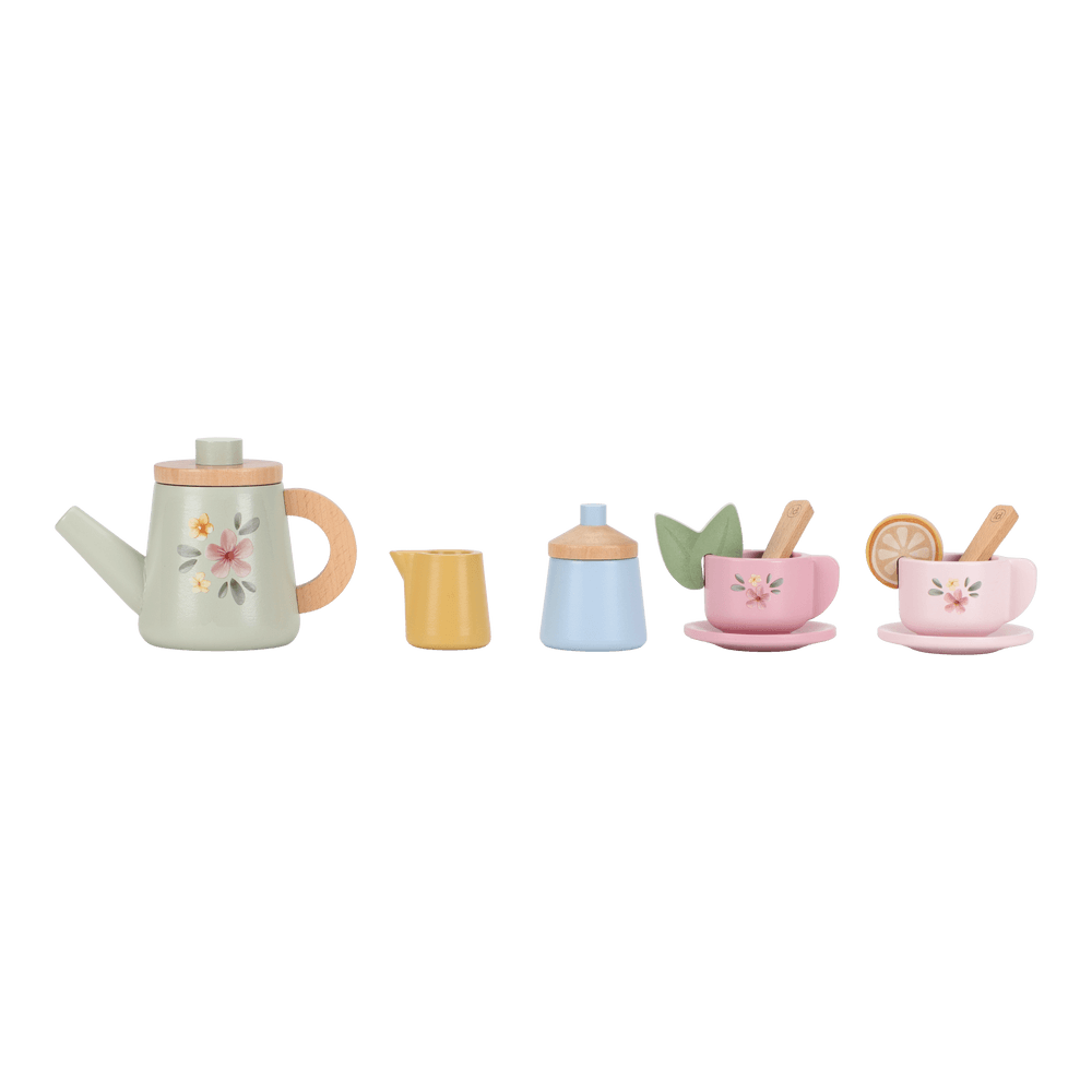 Wooden Tea Service Set NEW