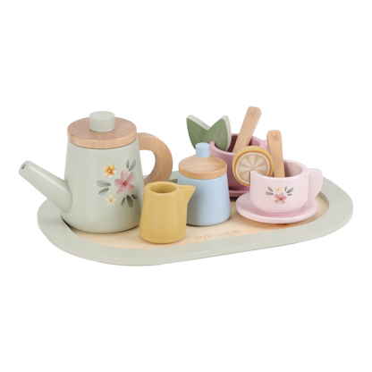 Wooden Tea Service Set NEW