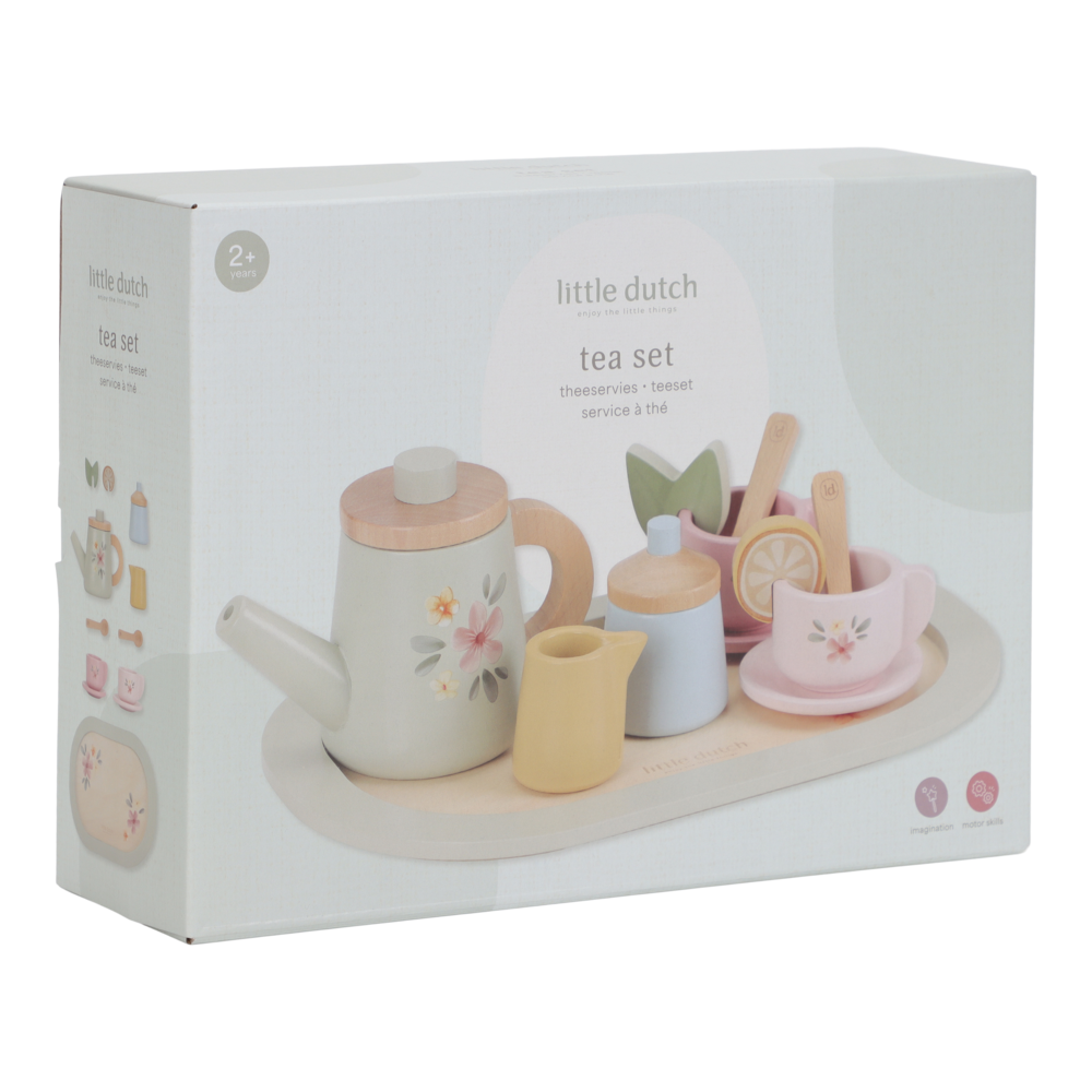 Wooden Tea Service Set NEW