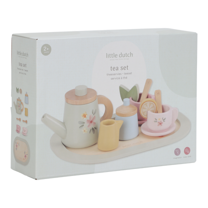 Wooden Tea Service Set NEW
