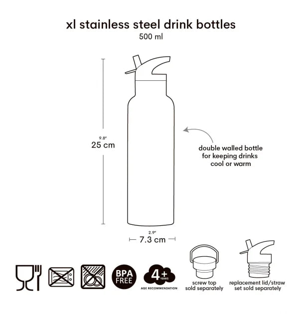 XL Thermal Drinking Bottle - Cherries