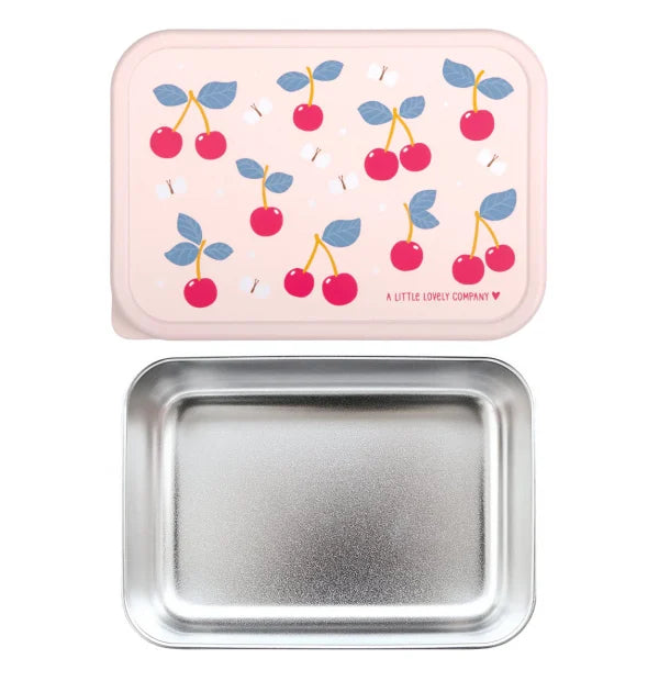 Stainless steel lunch box Cherries