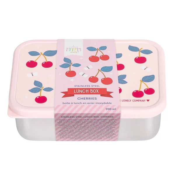Stainless steel lunch box Cherries