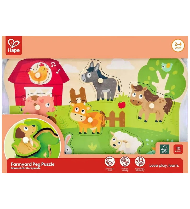 פאזל צורות חווה חקלאית - Hape