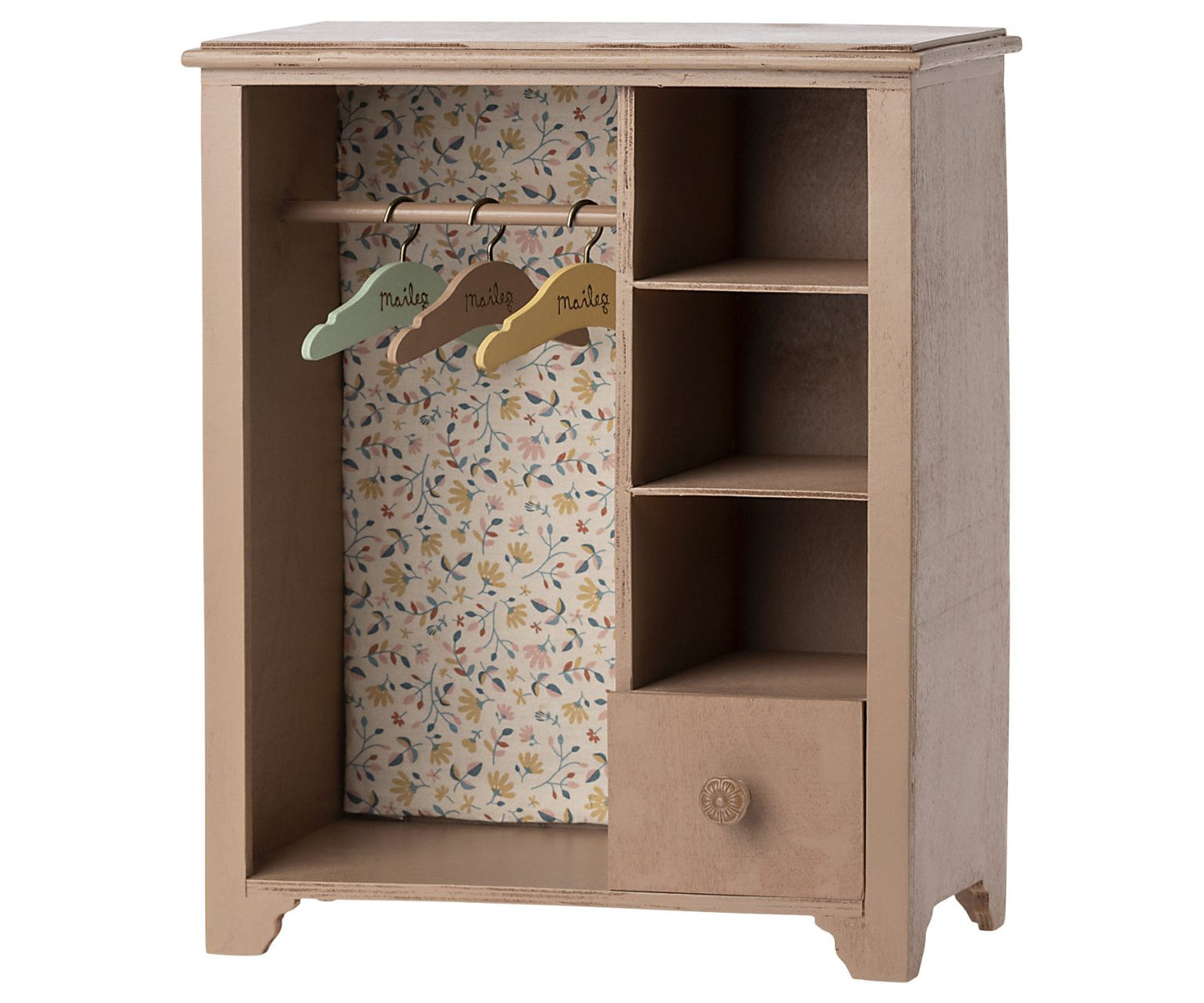 Toy wardrobe, large – powder pink