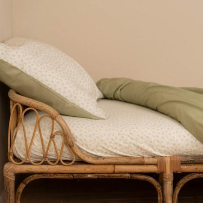 Fitted Sheet 60x120 cm | Blueberry Leaves