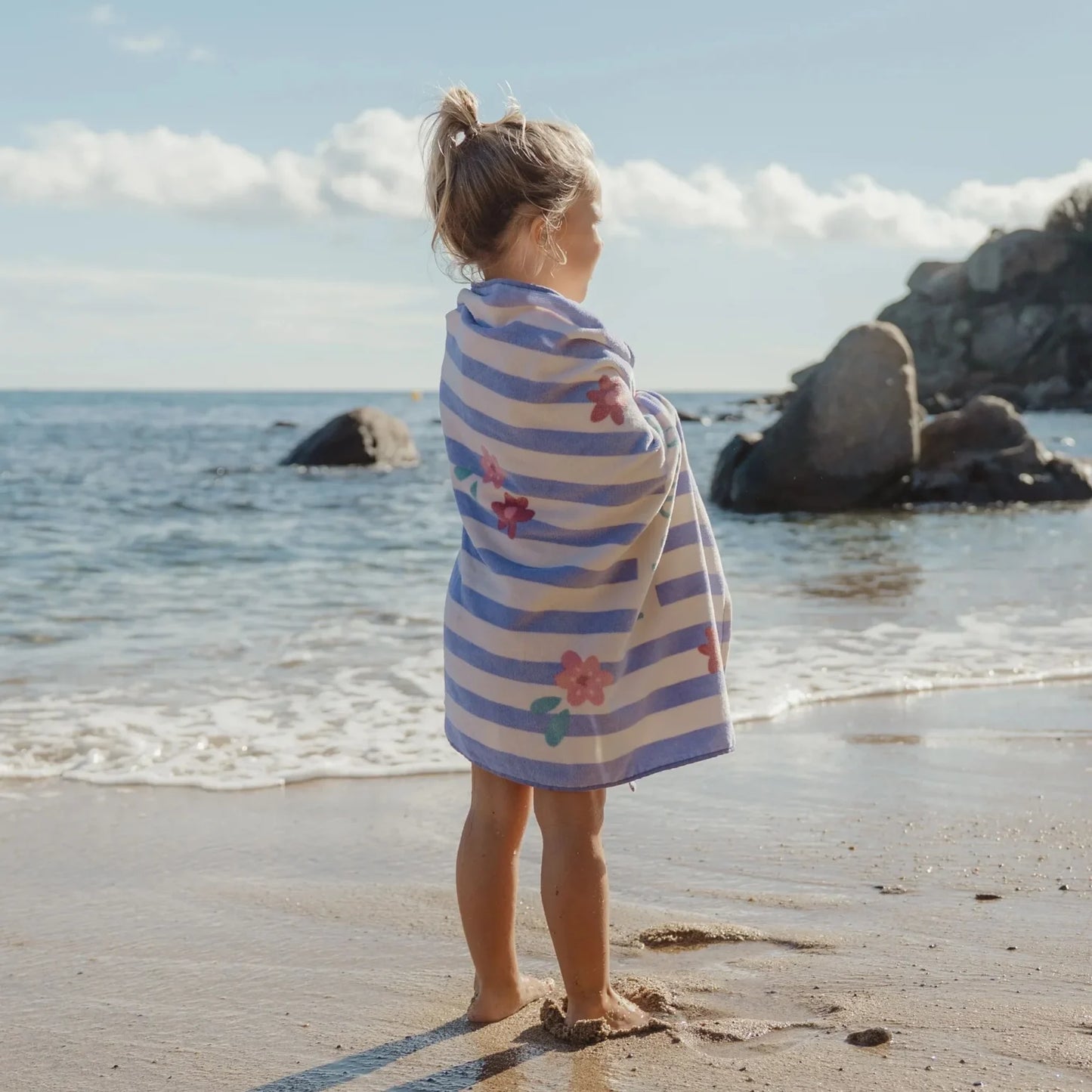 Beach Towel | Lilac Stripes
