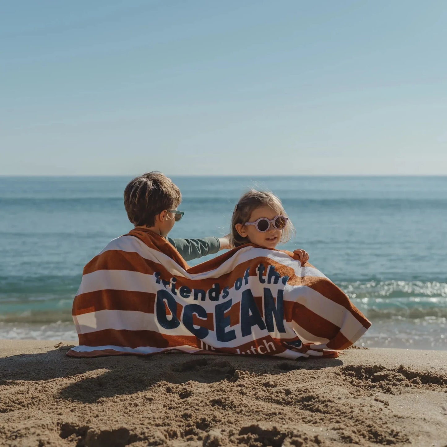 Beach Towel | Ochre Stripes