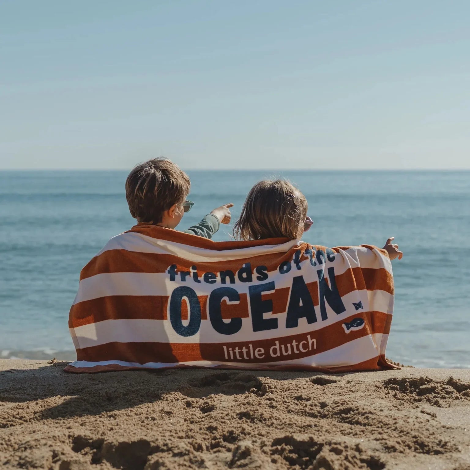 Beach Towel | Ochre Stripes
