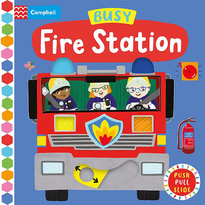 ספר משחק הזזה תחנת כיבוי Busy Fire Station