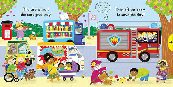 ספר משחק הזזה תחנת כיבוי Busy Fire Station