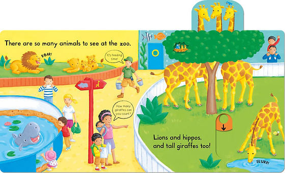 ספר משחק הזזה גן חיות Busy Zoo