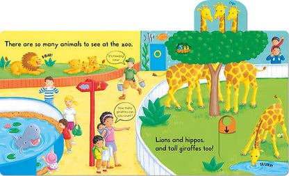 ספר משחק הזזה גן חיות Busy Zoo