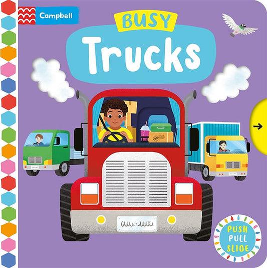 ספר משחק הזזה משאיות Busy Trucks