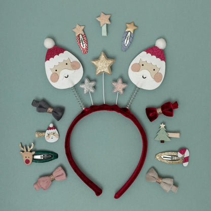 Santa & Rudolph Mini Hair Clips