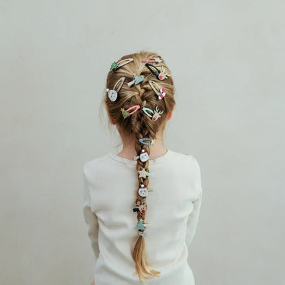 Santa & Rudolph Mini Hair Clips