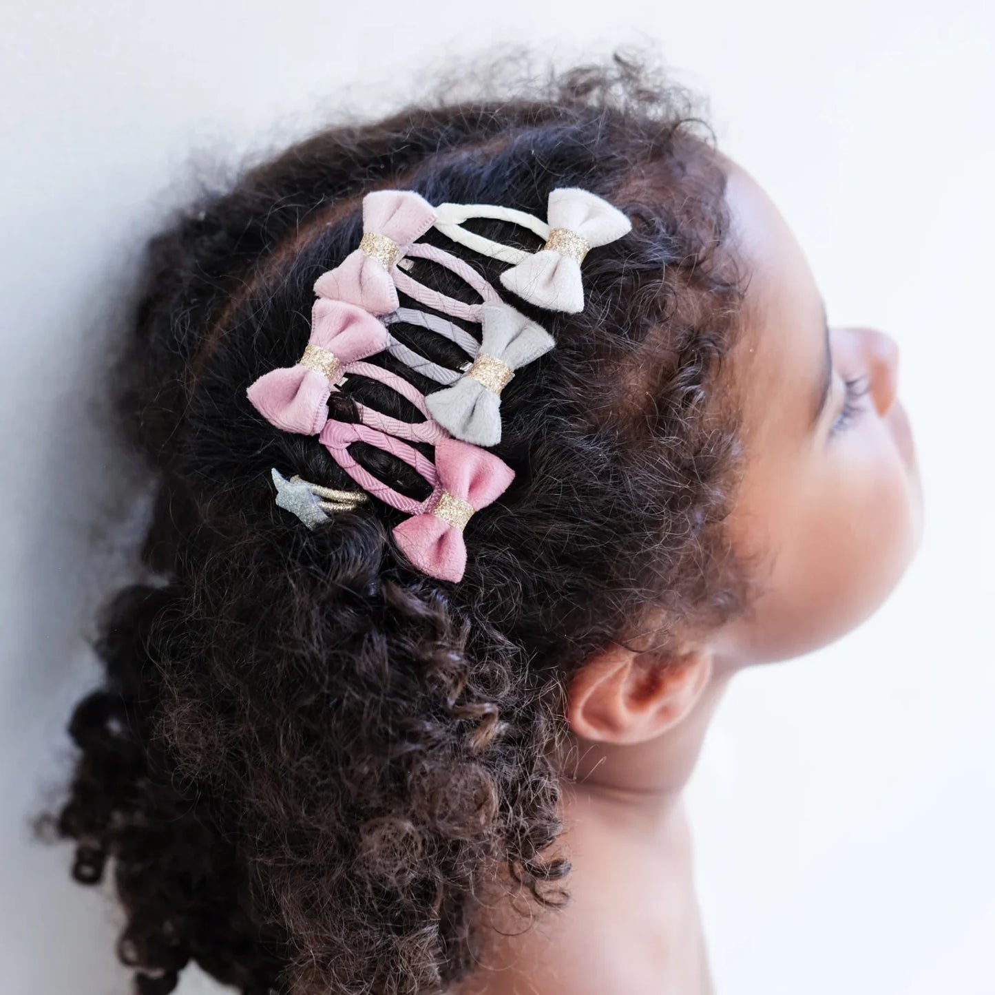 Tinkerbell Velvet Bow Clips