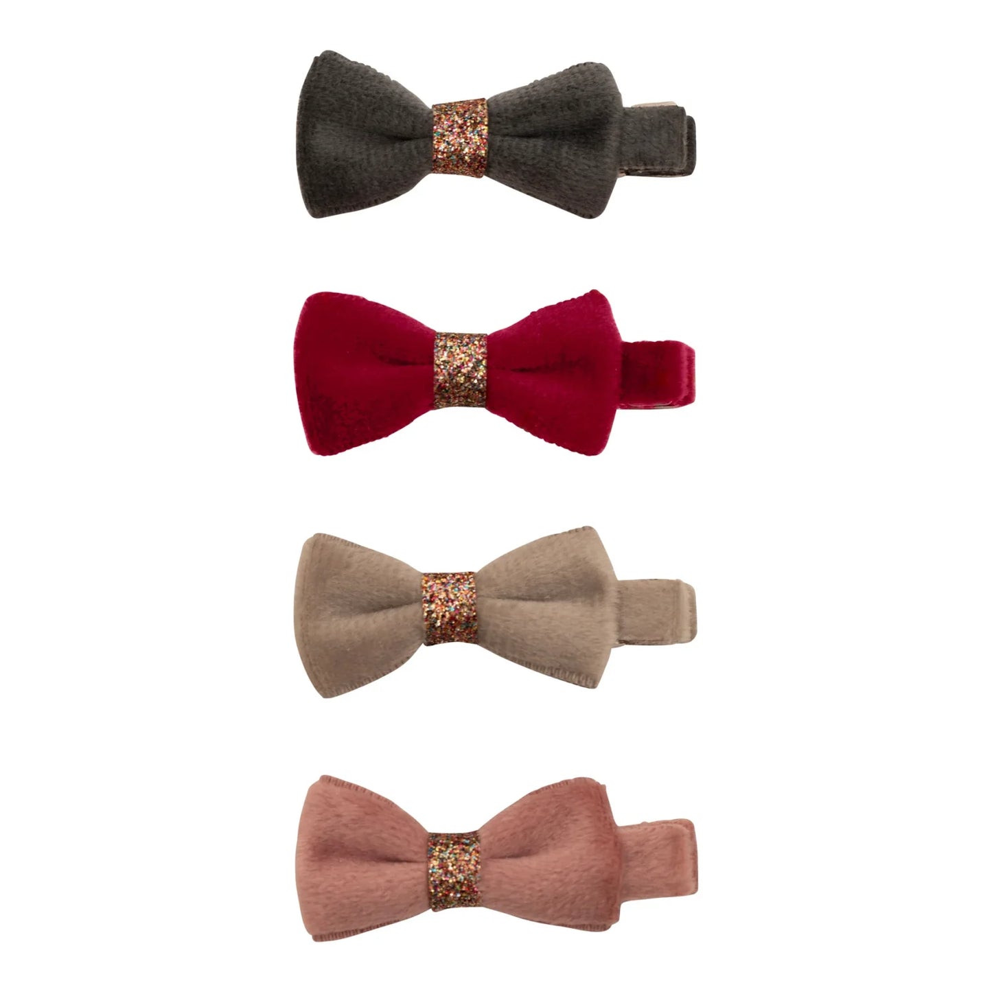 Velvet Bow Hair Clips