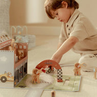 Wooden Racetrack in Play Case