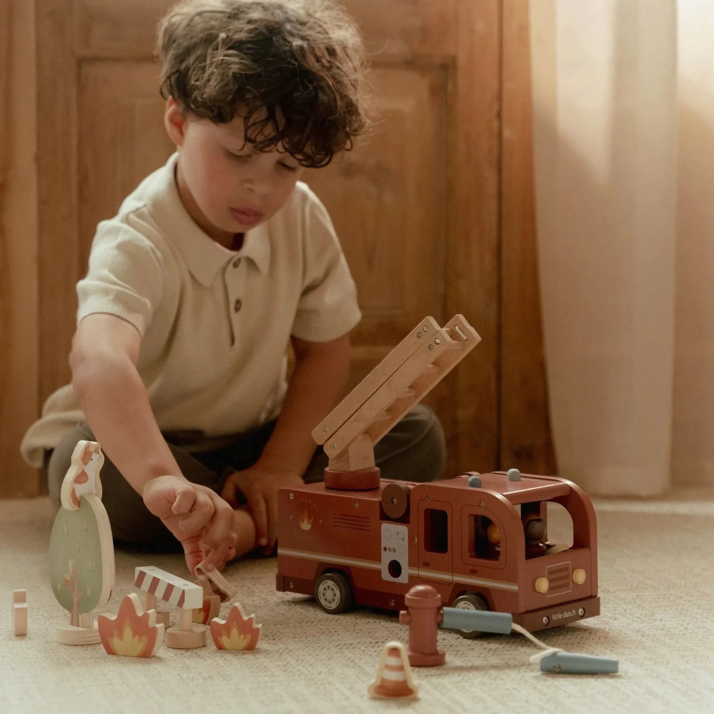 Wooden Fire Truck