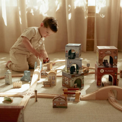 Stacking Blocks with Cars