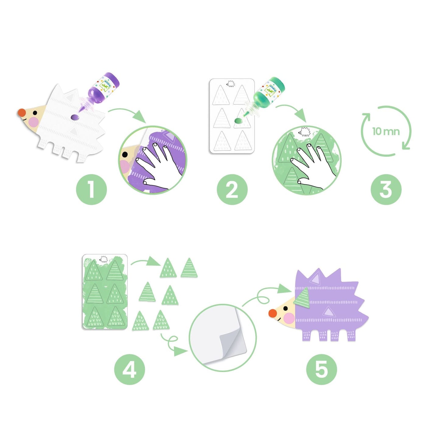 Created for little ones - small shapes hand colors