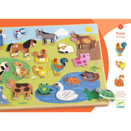 Large Wooden Puzzle - Camp