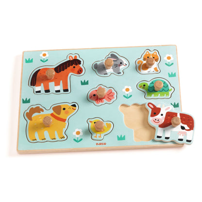 Wooden puzzle - Puppy and friends