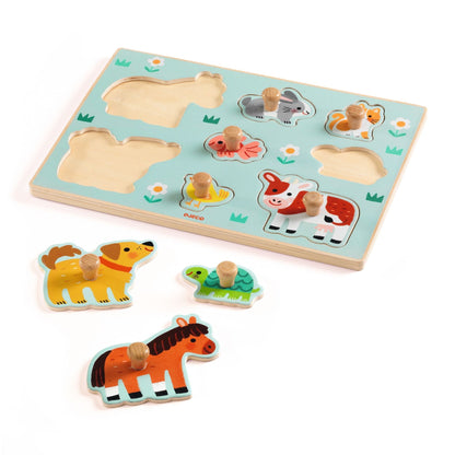 Wooden puzzle - Puppy and friends