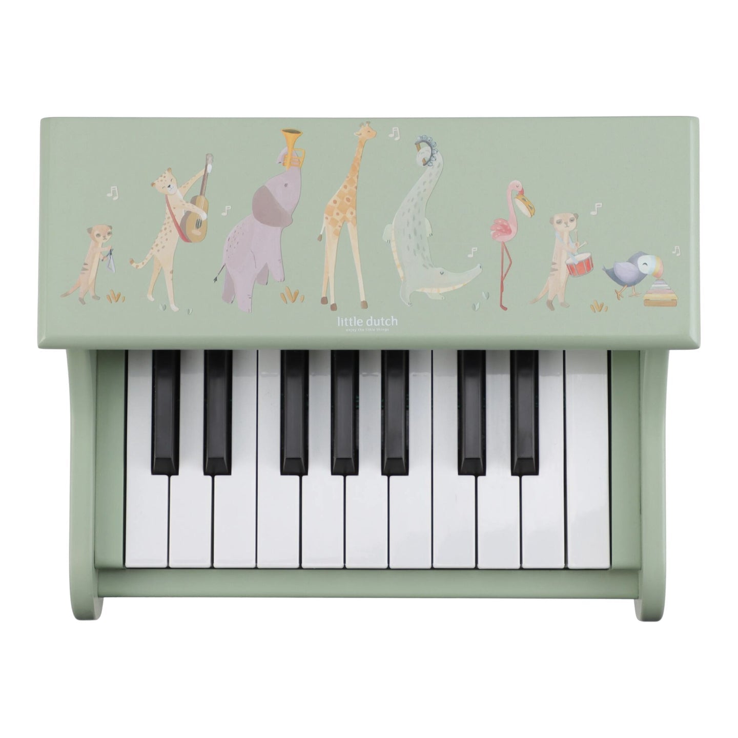 Wooden piano - Green - Safari Friends