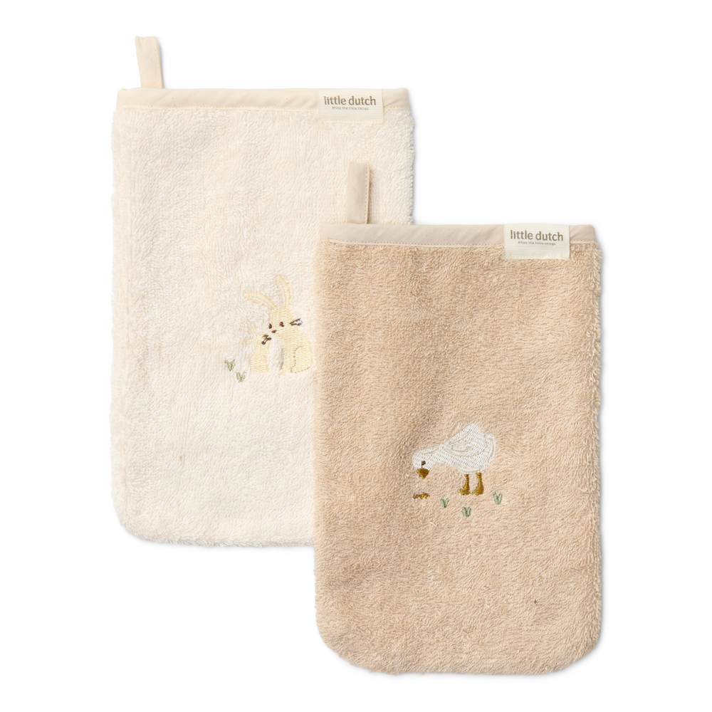 Embroidered Washcloths | Newborn Naturals