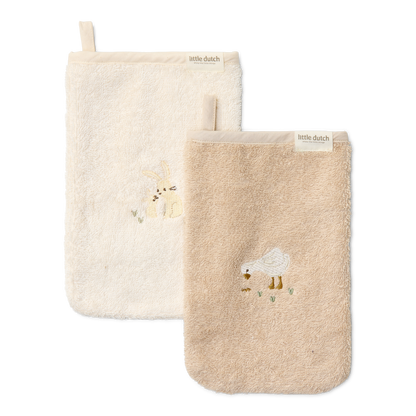 Embroidered Washcloths | Newborn Naturals