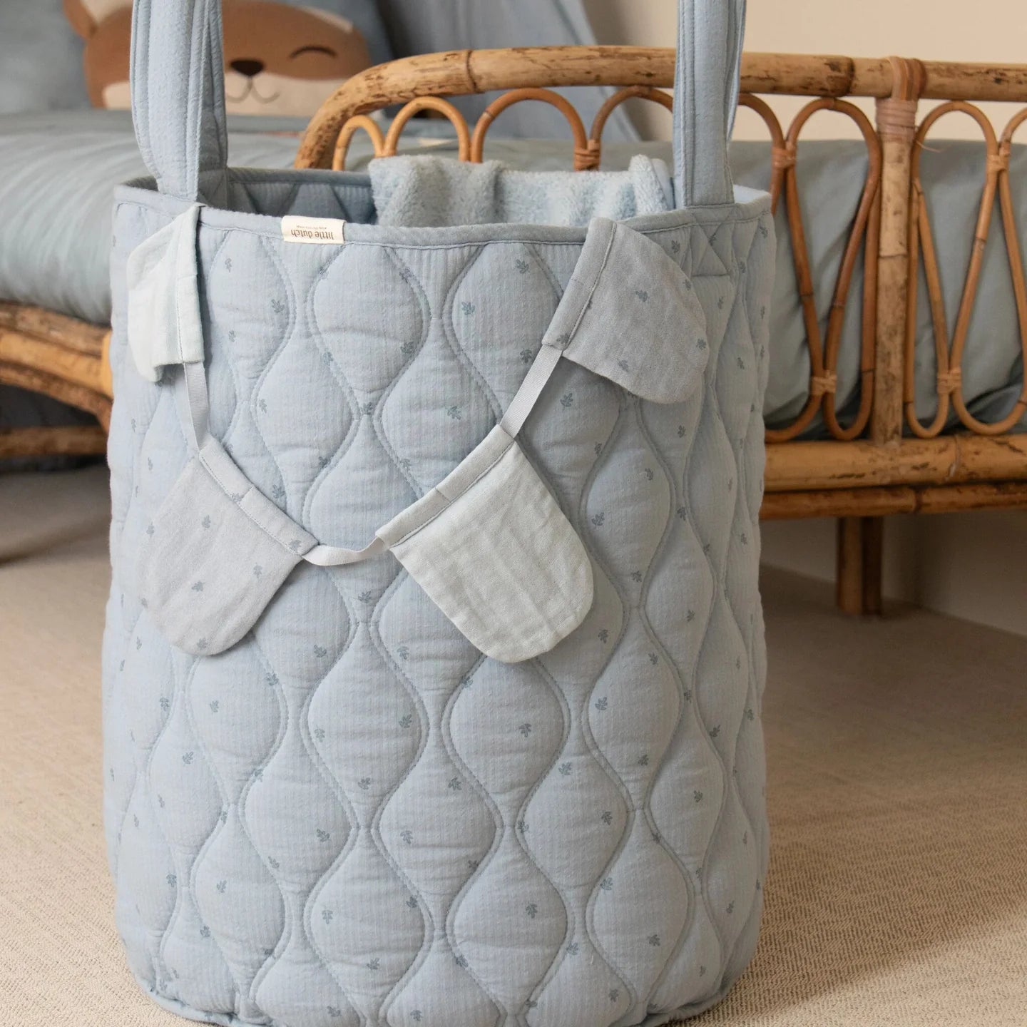 Quilted Basket XL | Denim Blue