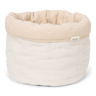 Quilted Basket Large | Beige Stripes
