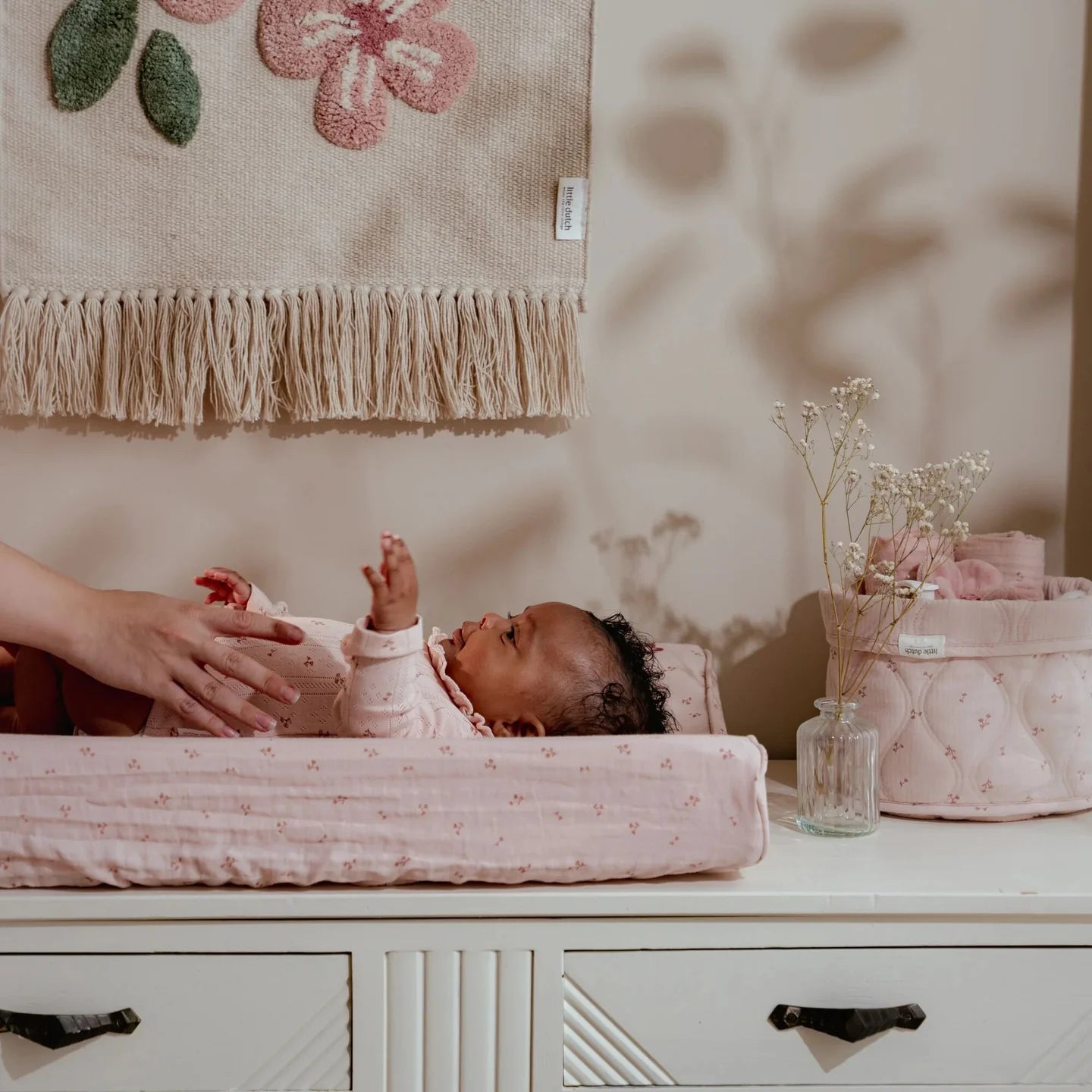 Quilted Storage Basket Small | Blossom