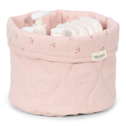 Quilted Storage Basket Small | Blossom