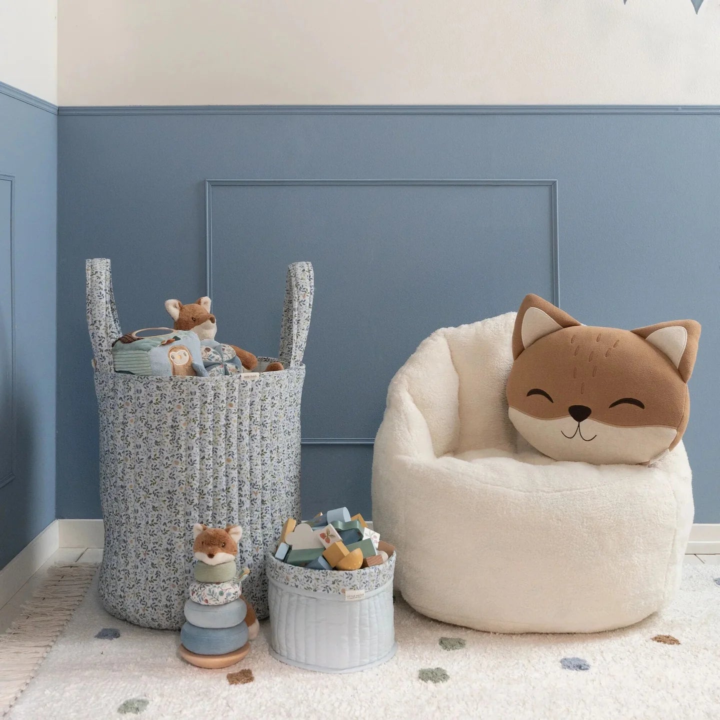 Quilted Basket XL | Blue